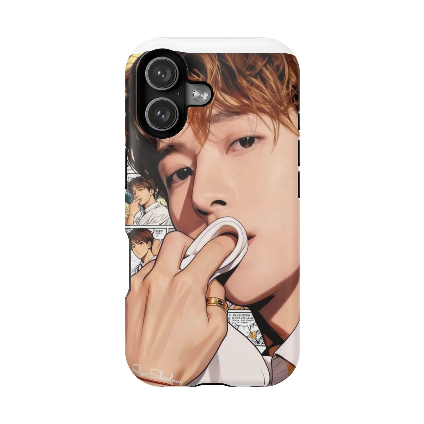 Male Portrait Comic Collage Impact-Resistant Case
