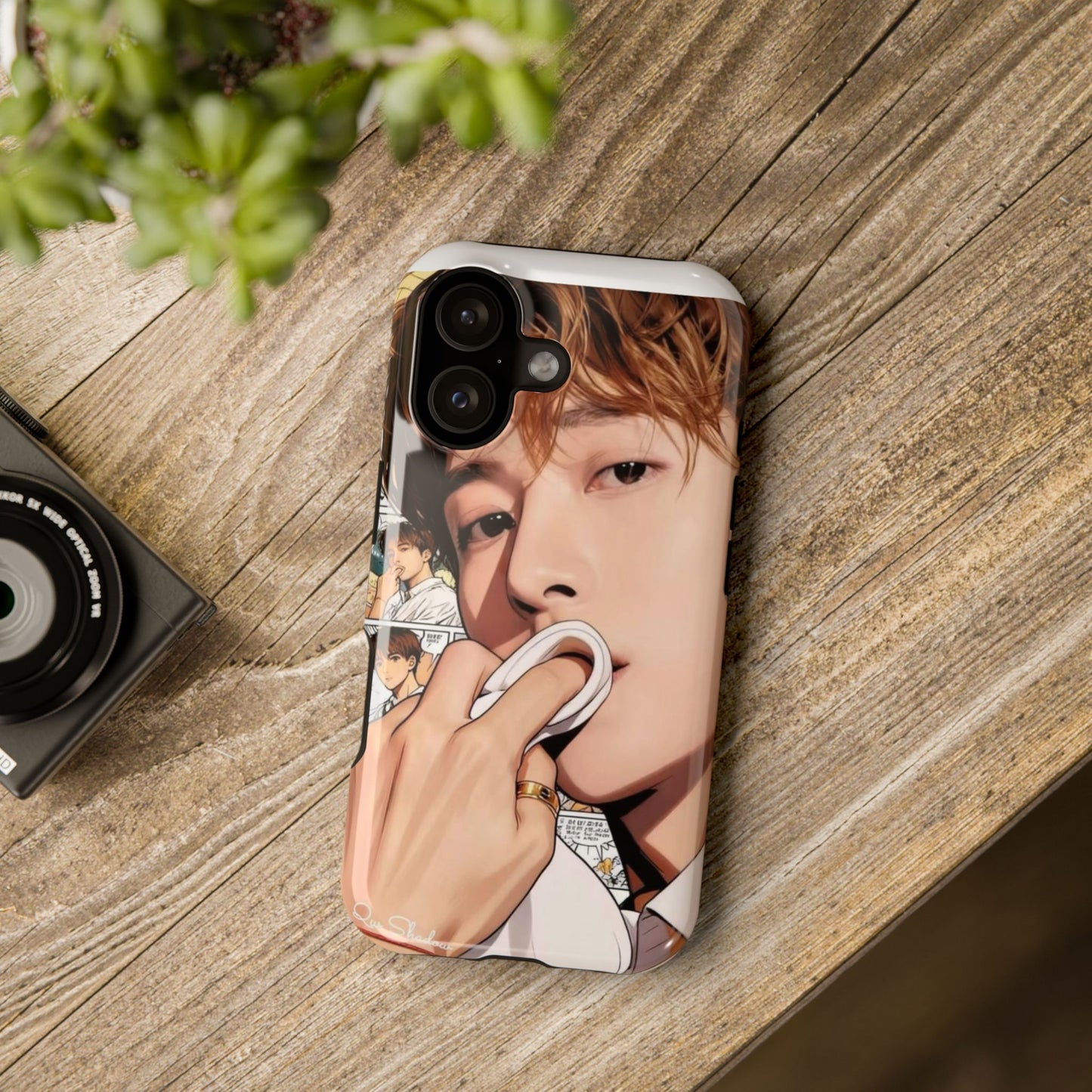 Male Portrait Comic Collage Impact-Resistant Case