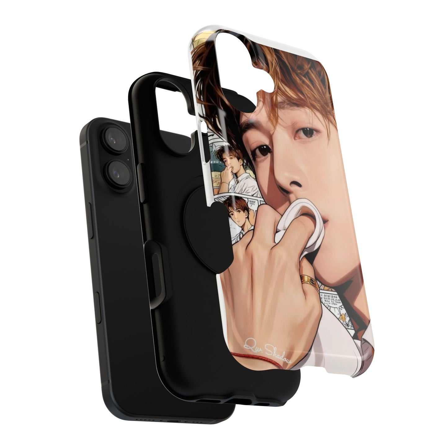 Male Portrait Comic Collage Impact-Resistant Case