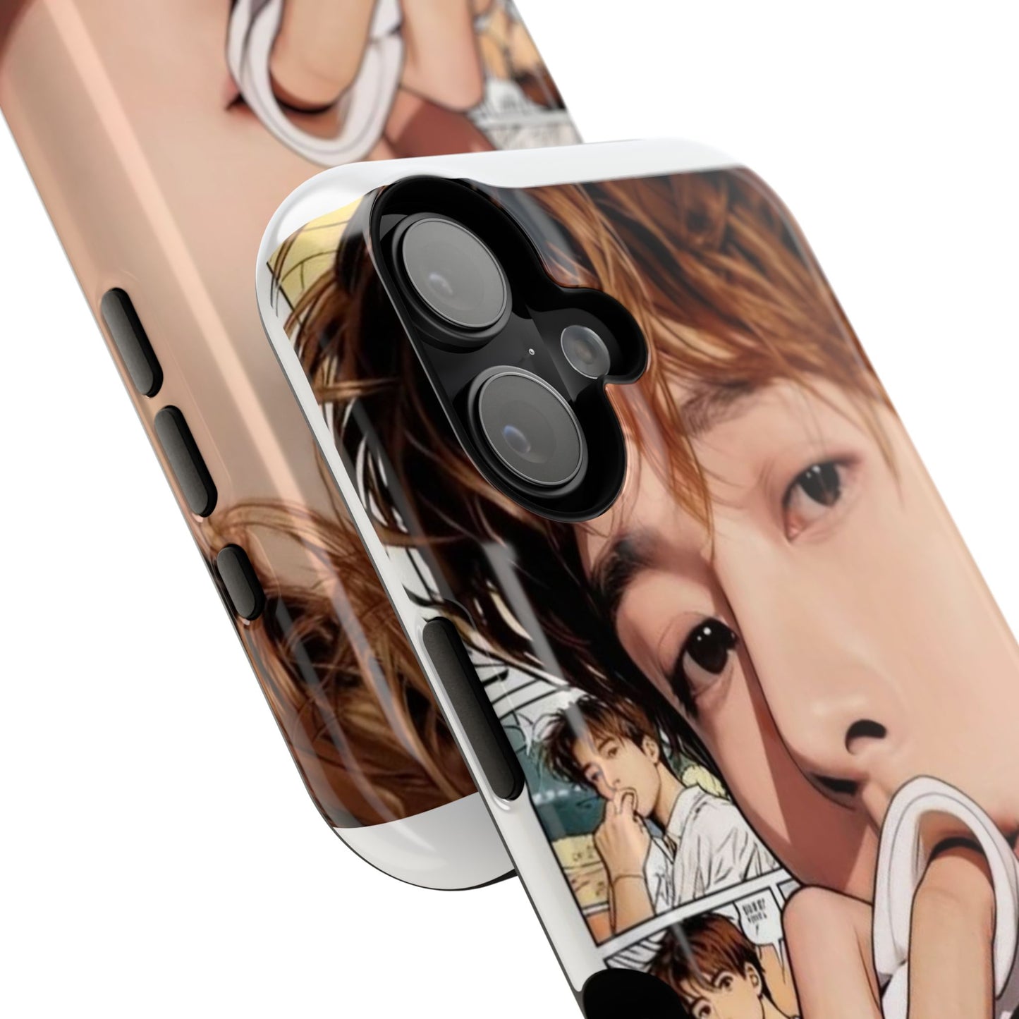 Male Portrait Comic Collage Impact-Resistant Case