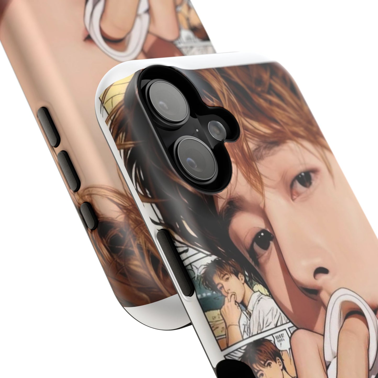 Male Portrait Comic Collage Impact-Resistant Case